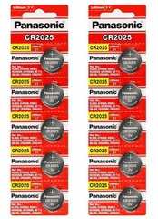 LOT 10-100 Panasonic LITHIUM BATTERY 3V CR2025 2025 BR2025 DL2025 Button Cell