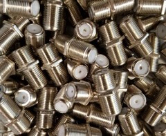 20 Pack F-81 Coax Cable Barrel Wire Coupler RG6 RG59 Connector Female F Type F81