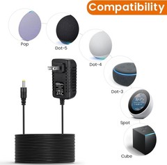 Replacement Power Cord for Alexa Echo Dot 5th Generation, 4th Gen, 3rd Gen, Echo