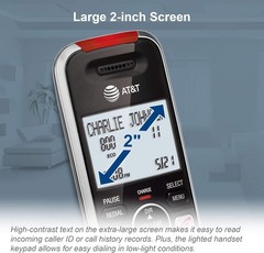 BL102-2 DECT 6.0 2-Handset Cordless Phone for Home with Answering Machine, Ca…