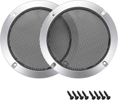Uxcell 2Pcs 3″ Speaker Grill Mesh Decorative Circle Woofer Guard Protector Cover