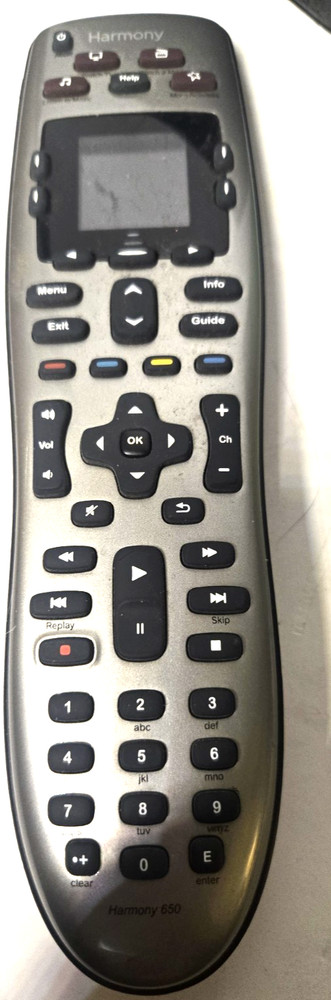 Logitech Harmony 650 Universal Programmable Remote Control Silver
