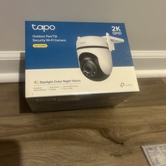TP-Link Tapo 2K QHD Outdoor Pan/Tilt Wi-Fi Security Camera, 360° Wired, SEALED