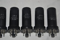 Lot of 7 Strong NOS RCA JAN CRC 12A6/VT-134 Metal Tubes – Made in USA