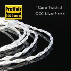 Preffair OCC Copper Interconnect Cable 24K Gold Plated 2RCA Plug HIFI
