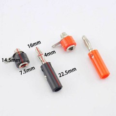 10pairs Male + Female 4mm Banana Plug + Socket Screw Connector J072 Audio USA