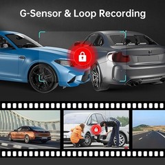 LINGDU 4K Smart Dash Cam for Car WiFi 6 GPS Camera Night Vision G-Sensor D500