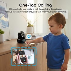 Geeni Sentinel 2K Smart Indoor Camera Auto Tracking Dual-Band 2.4GHz & 5GHz WiFi