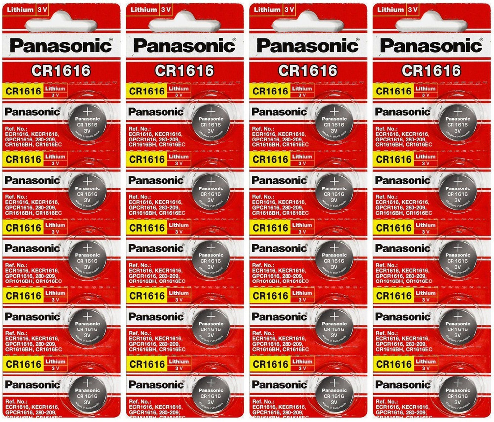 [ 20 pcs ] — Panasonic Cr1616 3v Lithium Coin Cell Battery Dl1616 Ecr1616
