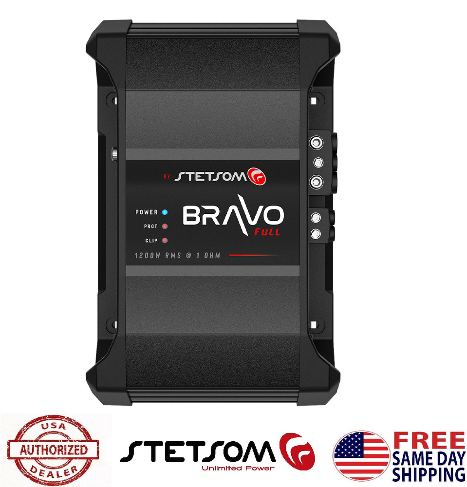 STETSOM BRAVO FULL 1.2K 1OHM 1200 W – USA DEALER – SAME DAY SHIPPING