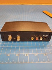 GE 37631 Audio Video RF Modulator RCA Composite to Coaxial Coax Converter NTSC