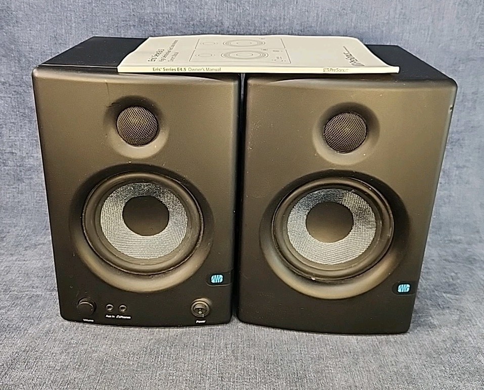 PreSonus Eris E4.5 Hi-Def Powered Studio Monitors Speakers 4.5 inch Pair u-4G