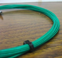 25 feet 26 AWG stranded Silver Plated PTFE Wire Green 19 strand SPC