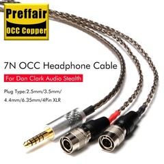 HIFI 16Core OCC Silver Plated Headphone Upgrade Cable For Dan Clark Audio