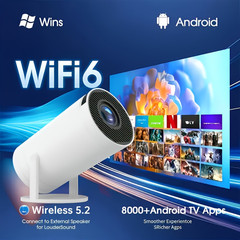 Android13 Projector 1080P 4K Dual WiFi Auto Keystone Speaker Home Office Gift