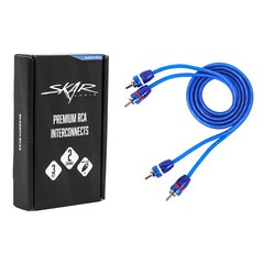 NEW SKAR AUDIO 3 FT 2-CHANNEL TWISTED PAIR AUDIOPHILE GRADE INTERCONNECT CABLE