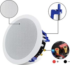 Herdio 5.25″ 300W Home Store In Ceiling Speakers+Wall Mount Bluetooth Amplifier