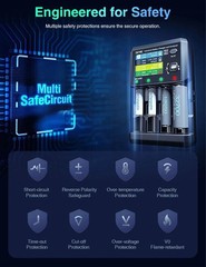 SkyRC MC5000 Cylindrical Battery Charger and Analyzer Li-ion LiFePO4 NiMH Na-ion