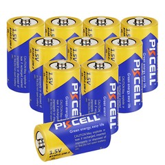 10Pcs 1.5V Size C Batteries Extra Heavy Duty R14P UM-2 PC1400 Zinc-Carbon