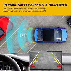 For 2016-2019 Ram 1500 2500 3500 Rear View Backup Camera Reverse Parking Assist