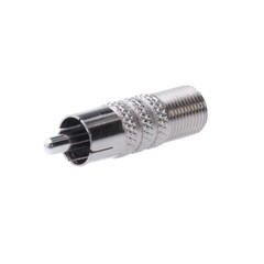 F-Type Female Jack to RCA Male Plug Coax Cable Adapter TV Connector Multi-Pk LOT