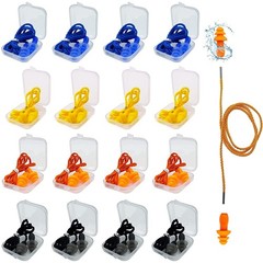 Ear Plugs for Sleeping Noise Canceling, 16 1 Count (Pack of 16), Multicolor