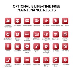 Check Engine OBD2 Scanner ABS SRS Transmission Diagnostic Scan Tool Code Reader