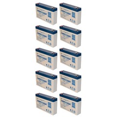 Power-Sonic 10 Pack – 6V 7AH SLA Battery Replaces PS-670 GP672 LC-R067R2P NP7-6