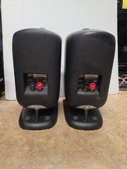 Bowers Wilkins B&W LM1 Speakers Leisure Monitors Awesome Sound Black Pair