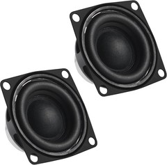 2Pcs 2″ 2inch 4Ohm 10W Full Range Audio Speaker Stereo Woofer 2PCS