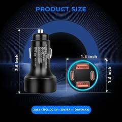 EMP Vehicle Protection, Protector Comes with Interfaces, 2 USB and 2 PD