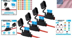 Durable Waterproof Inline Fuse Holder Set – 4 Packs & 35 Standard Fuses Included