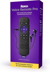 Roku Voice Remote Pro – Rechargeable voice remote with TV controls, lost remote