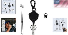 Durable CB Mic Holder with Polycarbonate Shell and Strong Steel Cord – 31.5″