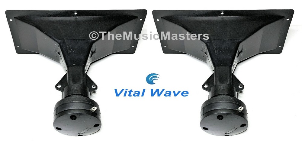 One Pair 4×10 Inch Piezo Flush Mount Horn TWEETERS Home Car Pro Studio Speakers