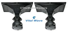 One Pair 4×10 Inch Piezo Flush Mount Horn TWEETERS Home Car Pro Studio Speakers