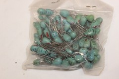 Vintage Capasitor Lot of 100 Bubble HHH 10M 35V Dipped Tantalum 10uf
