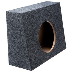 Single 10″ Subwoofer Shallow Standard Cab Truck Sub Box Enclosure Speaker Slim