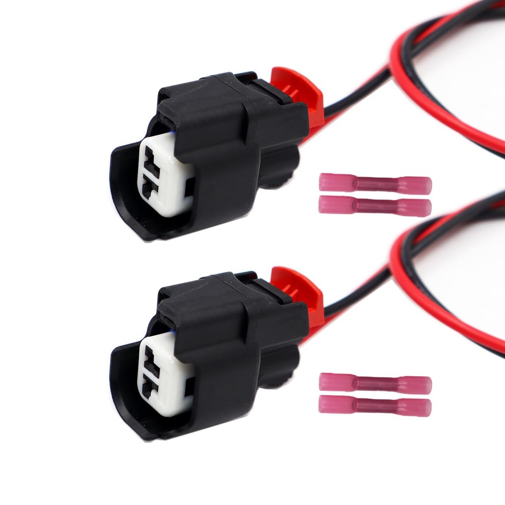 2pc License Plate Light/Tail Lamp Connectors Pigtail Wiring Harness Compatibl…