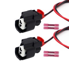 2pc License Plate Light/Tail Lamp Connectors Pigtail Wiring Harness Compatibl…
