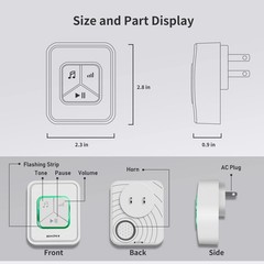 Upgraded 108 Db Power Outage Alarm with Tri-Color LED for Freezer & CPAP Safety