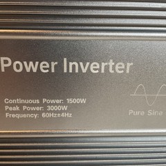 Pure Sine Wave Inverter 1500W 12V DC to 120V AC Power Inverter Off Grid Solar RV
