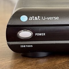 AT&T U-VERSE CISCO ISB7005 WIRED/WIRELESS TV RECEIVER WITH REMOTE & POWER CORD