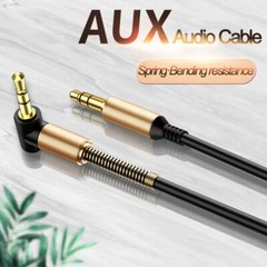 3.5mm Male to Male AUX Cable Cord L-Shaped Right Angle Car Audio Headphone Jack