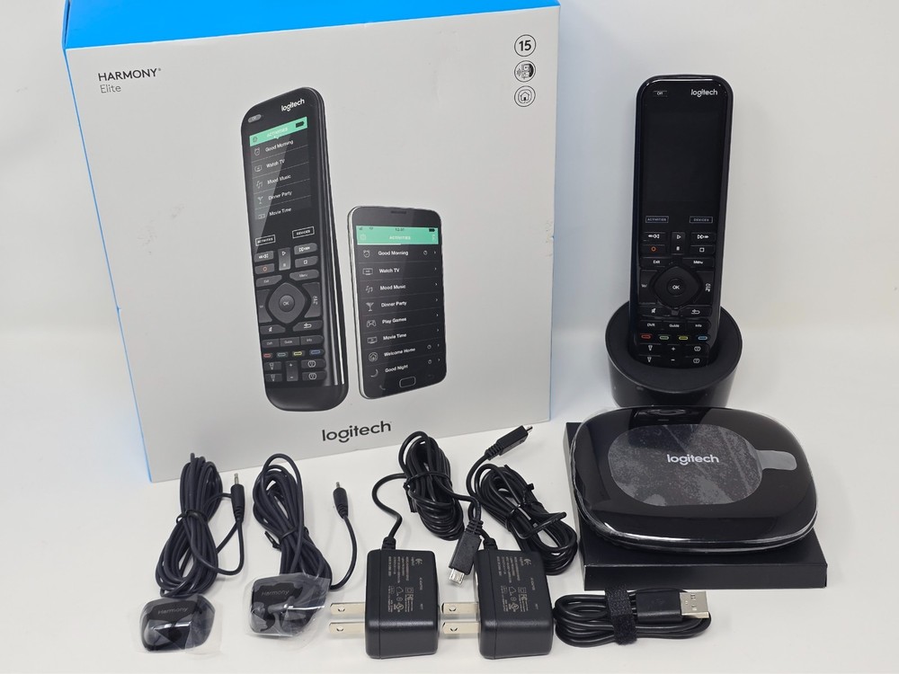 CIB Logitech Harmony Elite Universal Remote Control Hub and App -915-000256