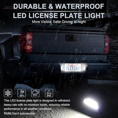 Bright White LED Tag License Plate Light Assembly For Chevy Silverado 1500 99-13