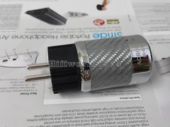 1Set AC Pure copper Platinum rhodium Power Plug Connector EU IEC Female Carbon