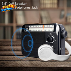 TR604 AM FM Radio Portable Radio Plug in Wall D Battery Operated Large Dial