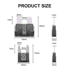 300/600X Car Blade Fuse Assortment Assorted Kit Blade Set Auto Truck Automotive