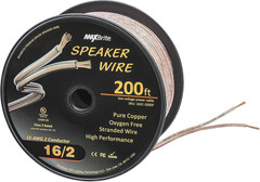 50 Ft. Spool High Performance 16 Gauge Speaker Wire, Oxygen Free Pure Copper – U